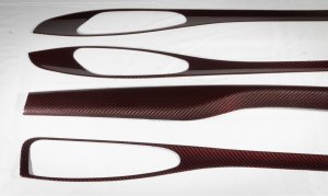 Alfa Romeo Stelvio Complete Interior Trim Kit - Red Carbon Fiber Alfa Romeo Stelvio Complete Interior Trim Kit - Red Carbon Fiber